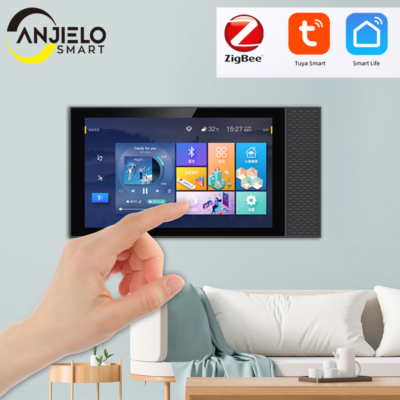Home Automation Technology - ANJIELOTuya Smart Home Control Panel Controls