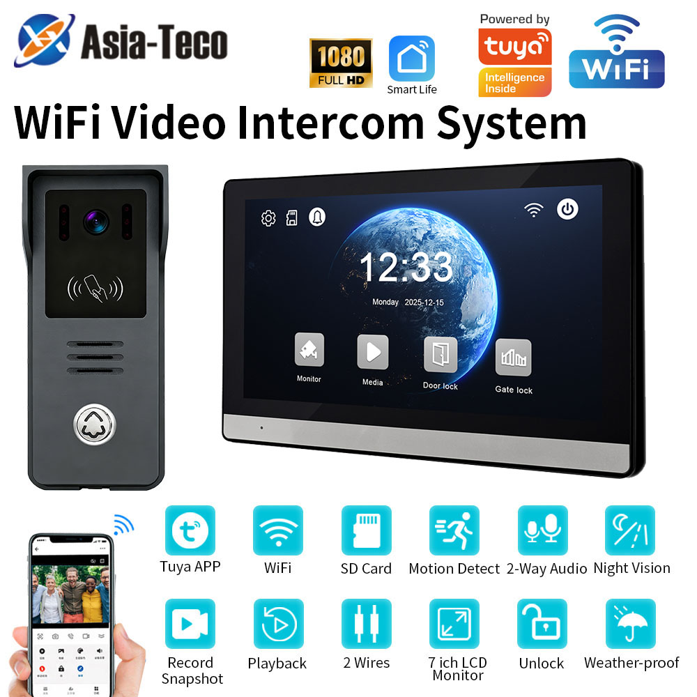Smart Doorbell Wired - 2-Wire Digital Video Intercom System 7