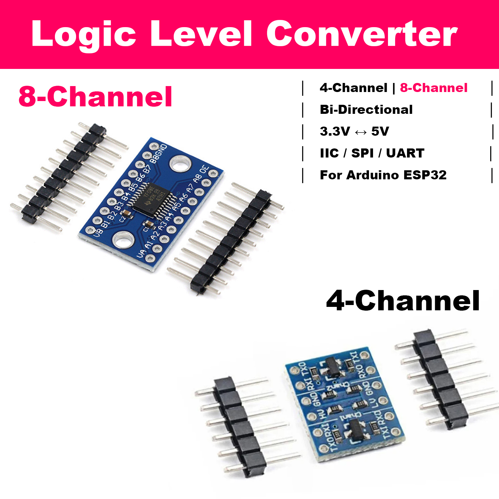 Bi-Directional Logic Level Shi - Level Shifter 3.3V ulasan dan harga