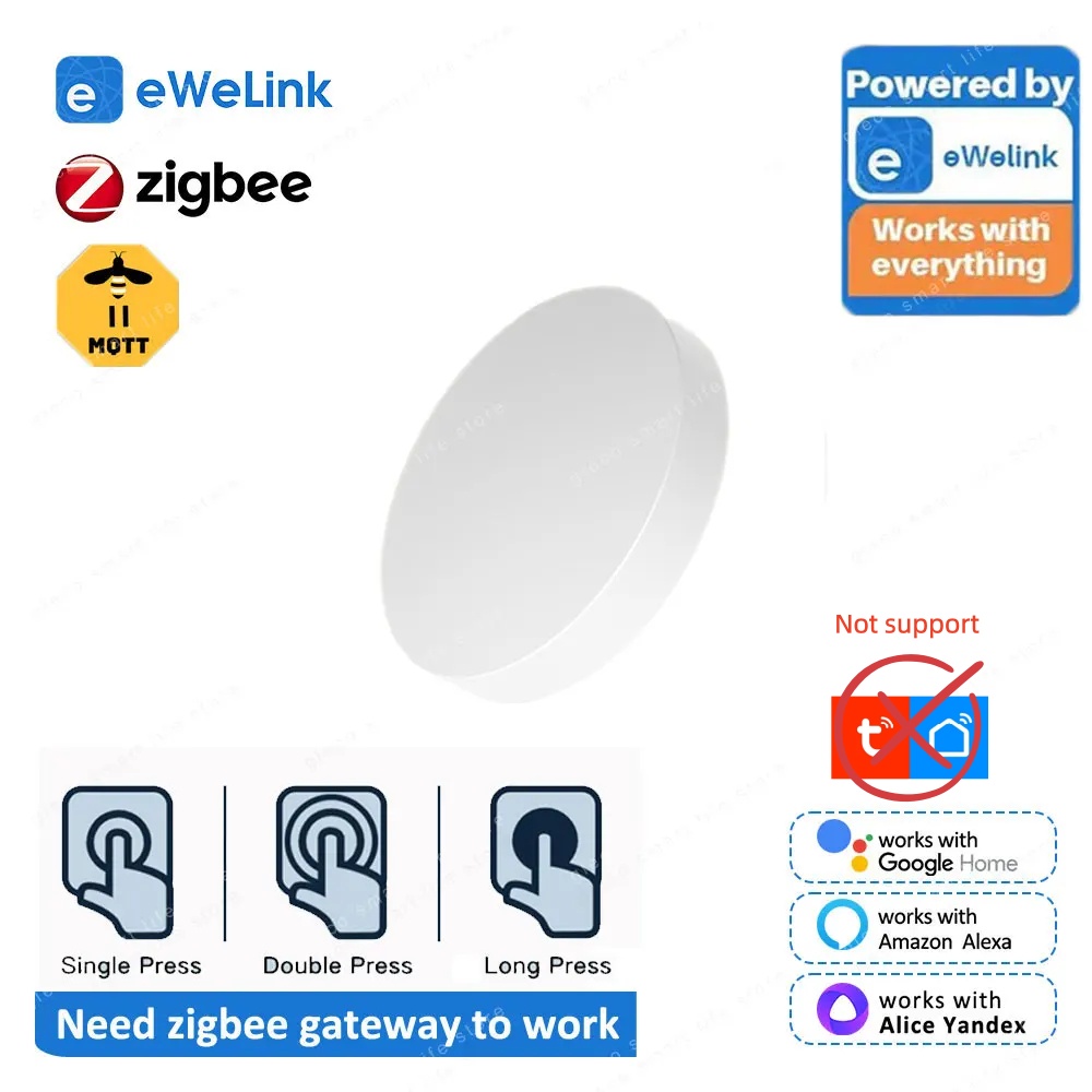 New Zigbee Button Scene Switch - Home Automation Technology ulasan dan harga