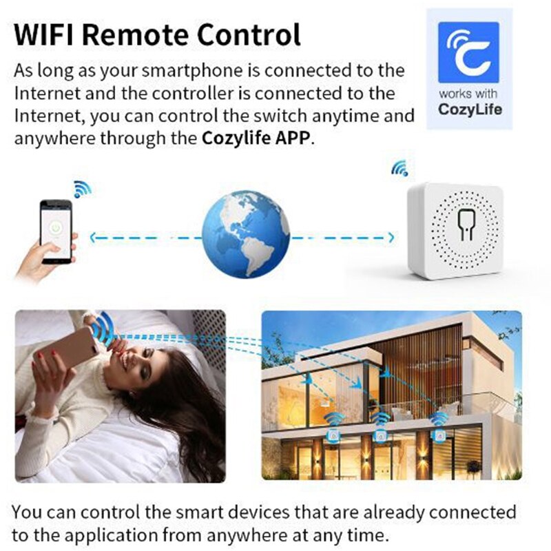 Tuya 16A Mini Wifi Smart Switc - Home Automation Diy ulasan dan harga