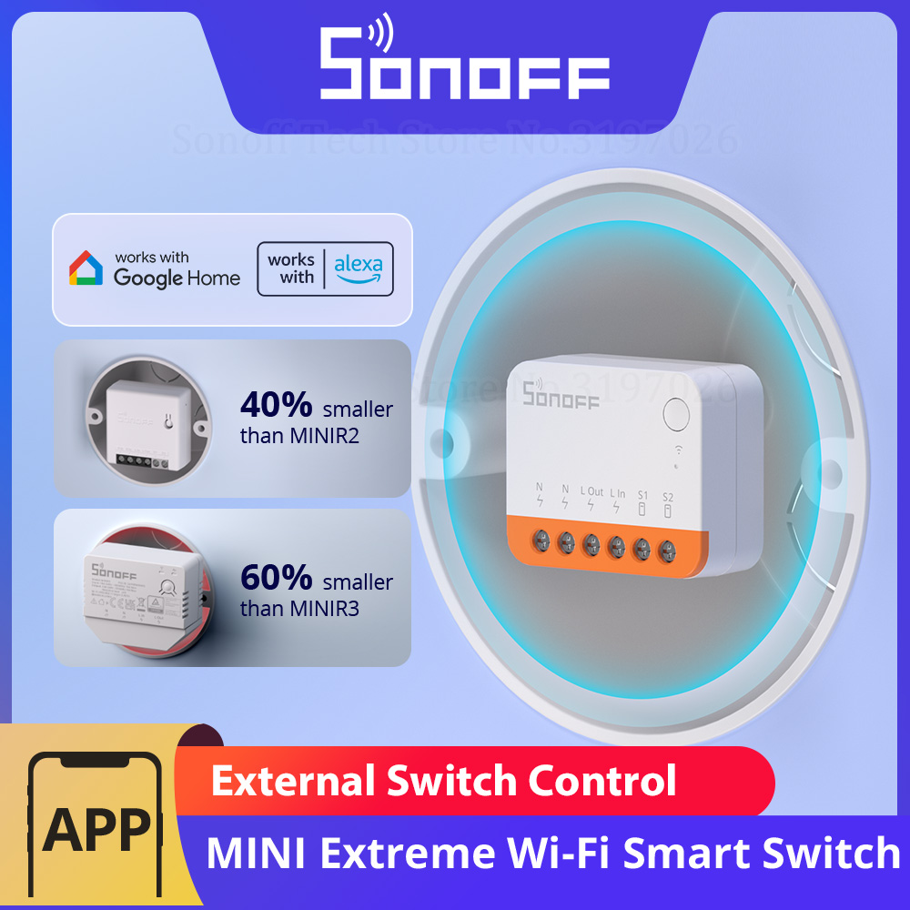 SONOFF MINIR4 Extreme Wi-Fi Sm - Sonoff Basic Switch ulasan dan harga