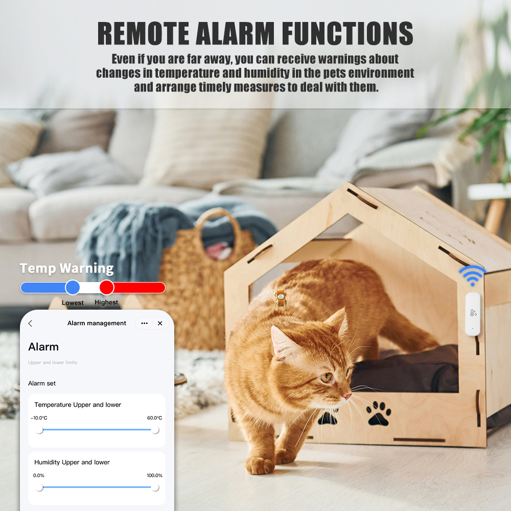 Tuya WiFi Temperature and Humi - Home Automation Technology ulasan dan harga