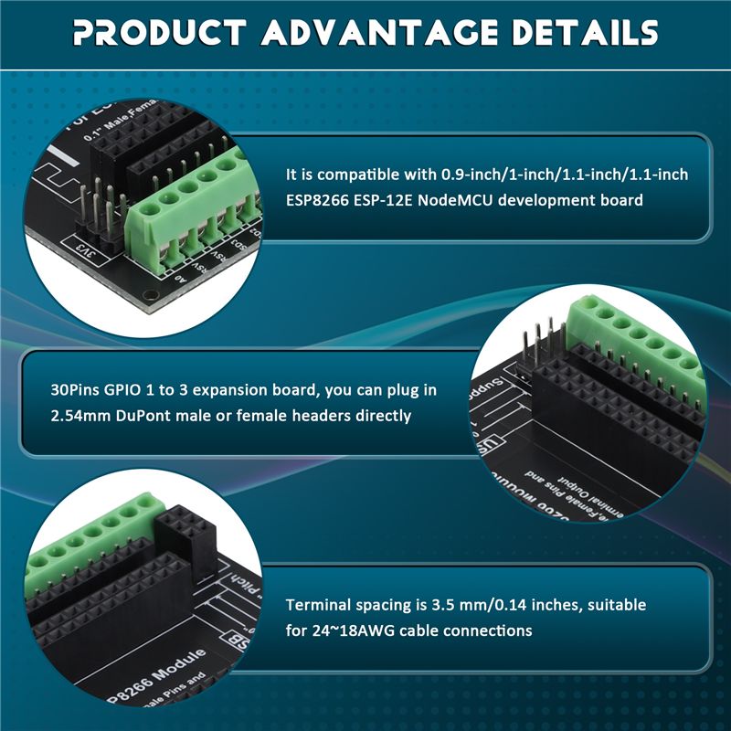 Y22A-ESP8266 Expansion Board 3 - Esp8266 Nodemcu Board ulasan dan harga