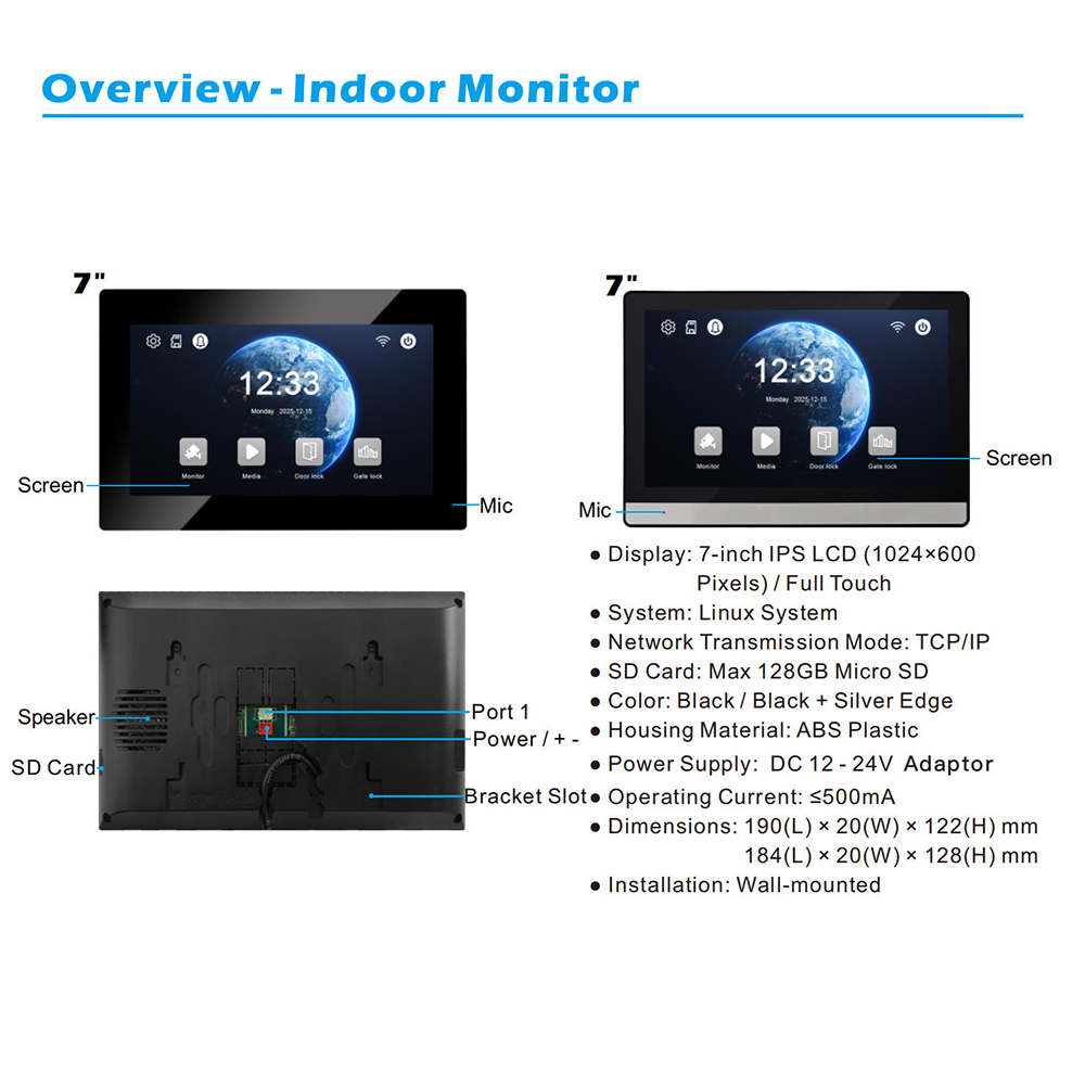 2-Wire Digital Video Intercom  - Smart Doorbell Wired ulasan dan harga