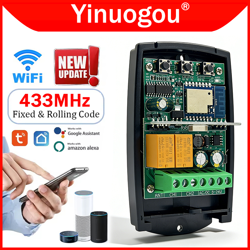 Universal 433MHz Tuya WIFI Gar - 433Mhz Receiver Module ulasan dan harga