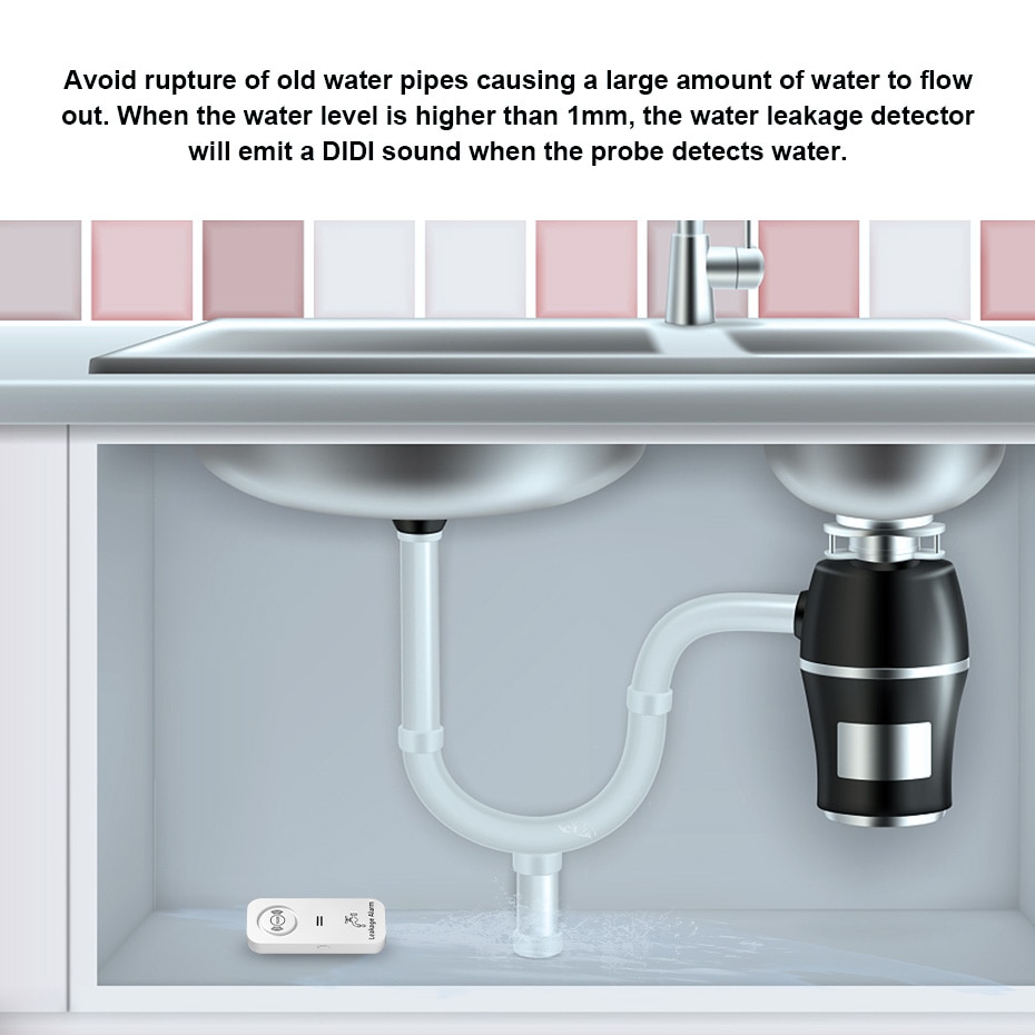 KERUI Wireless Water Sensor 90 - Home Automation Technology ulasan dan harga