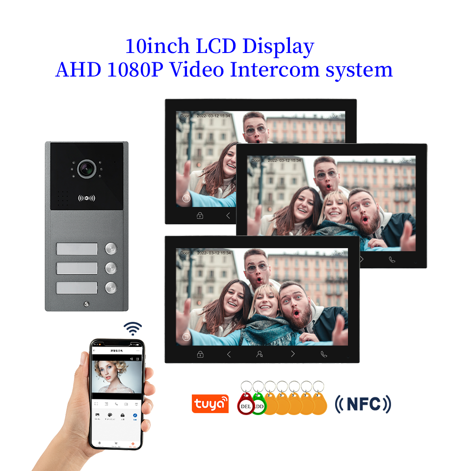 10inch Tuya WIFI Video Interco - Smart Doorbell Wired ulasan dan harga