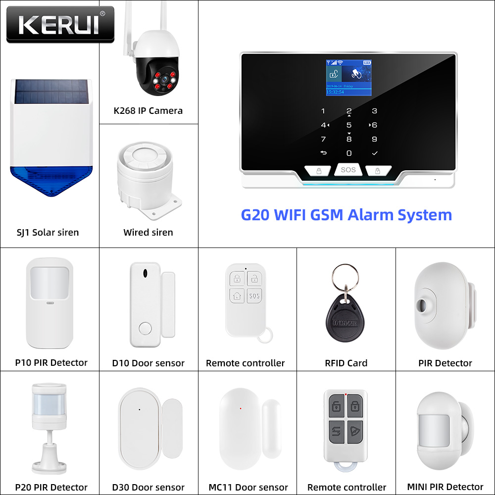 KERUI 433MHz DIY Alarm Kit G20 - Home Automation Diy Kit ulasan dan harga