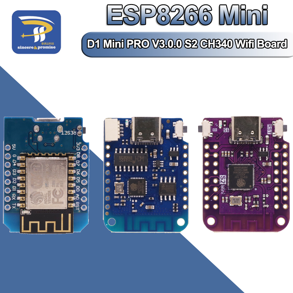 WeMos D1 Mini Pro V3.0 NodeMcu - Esp8266 Nodemcu Board ulasan dan harga