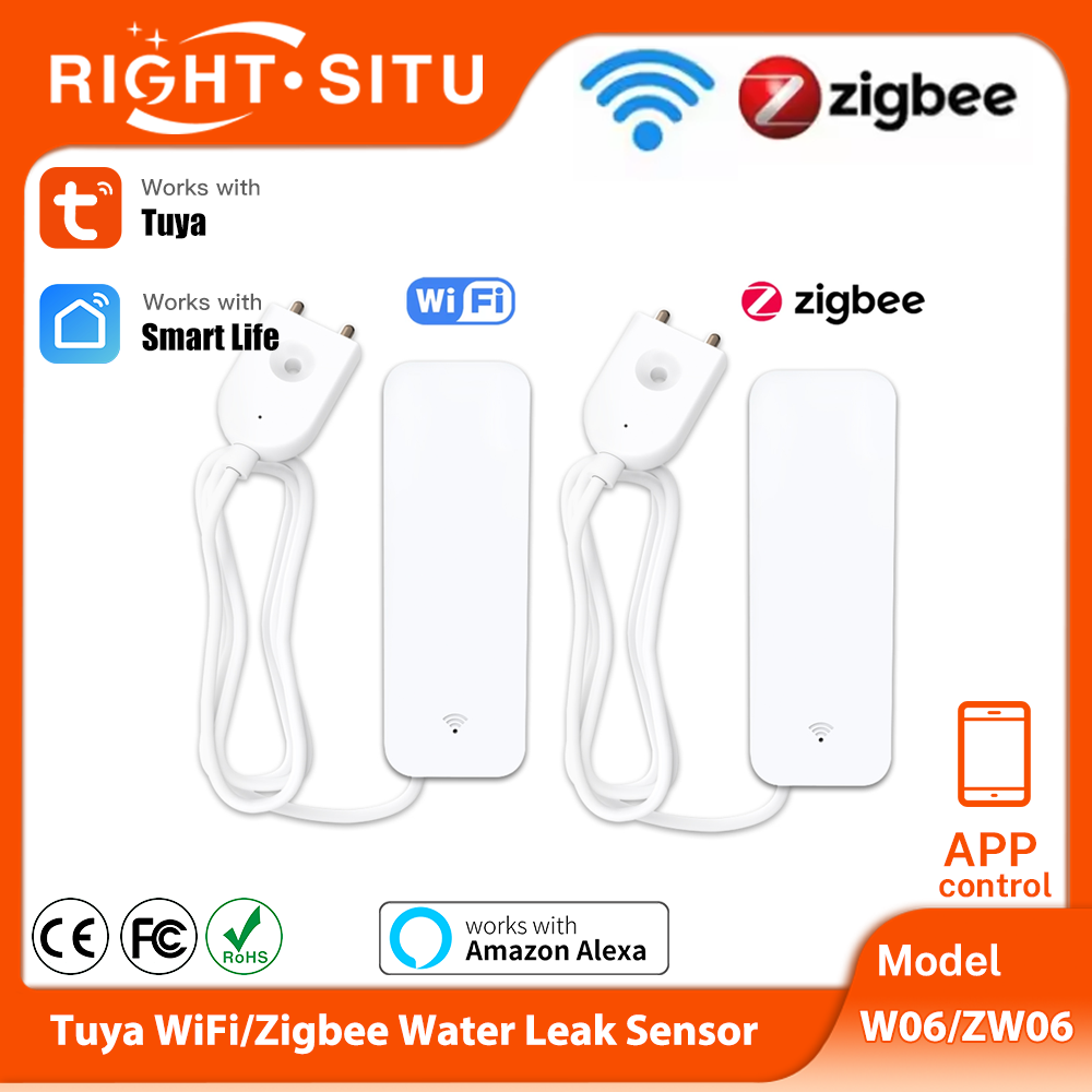 Tuya WiFi Zigbee Water Sensor  - Home Automation Technology ulasan dan harga