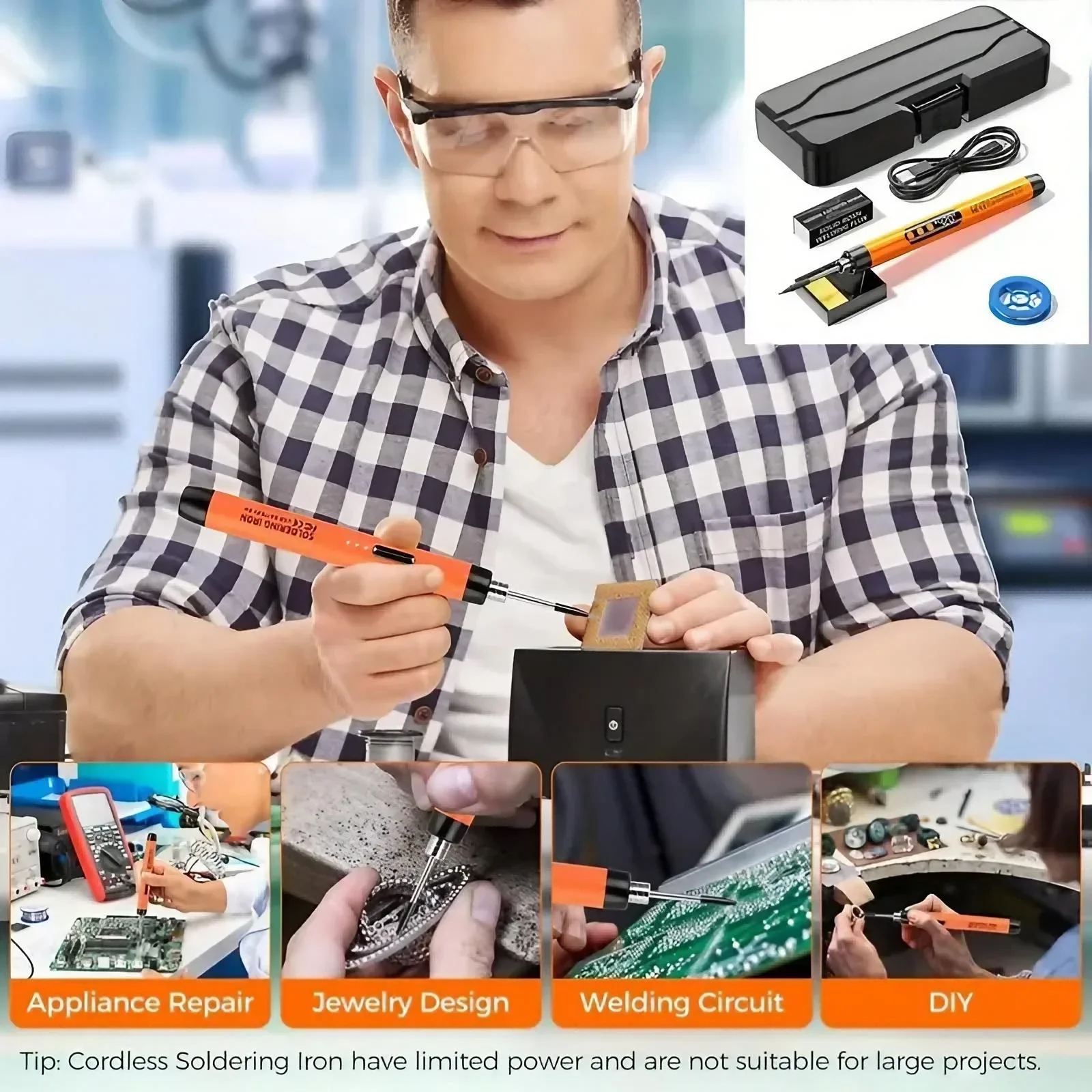 Portable Cordless Soldering Ir - Home Automation Diy Kit ulasan dan harga