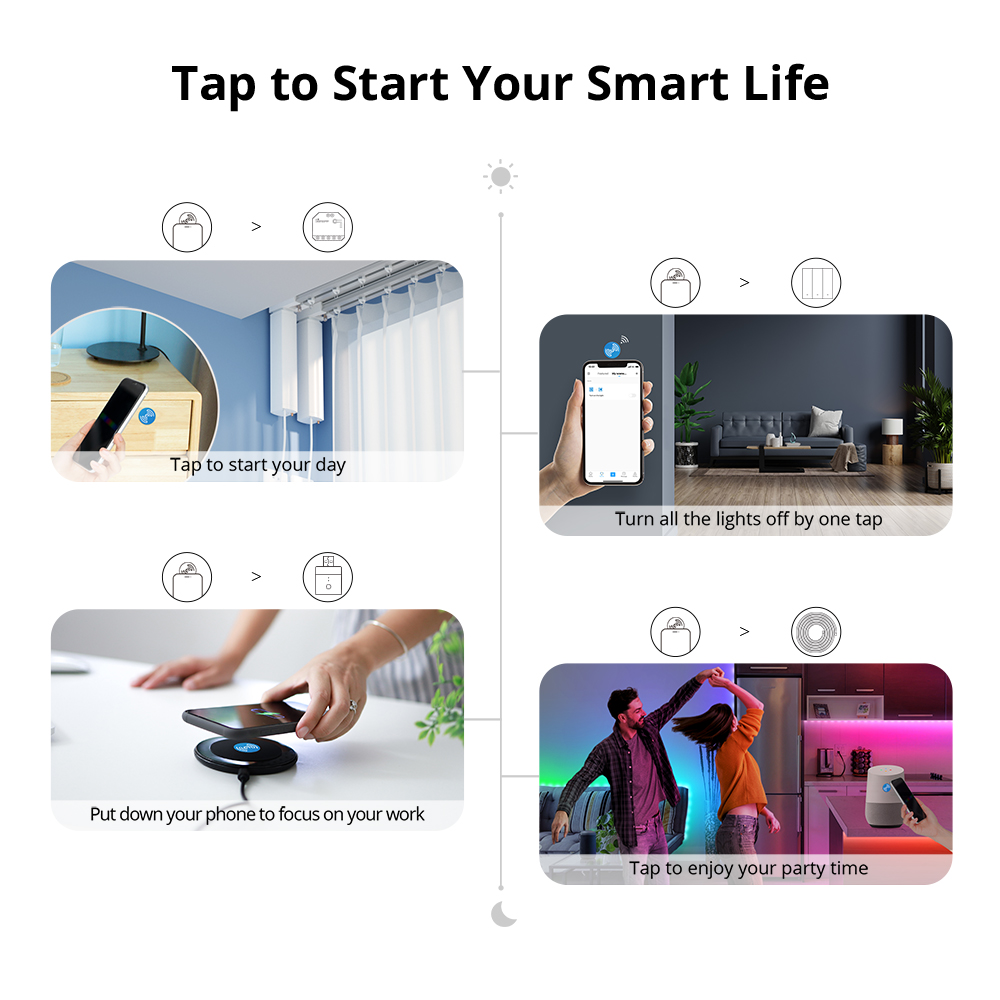 SONOFF NFC Tag Ntag215 Sticker - Sonoff Basic Switch ulasan dan harga