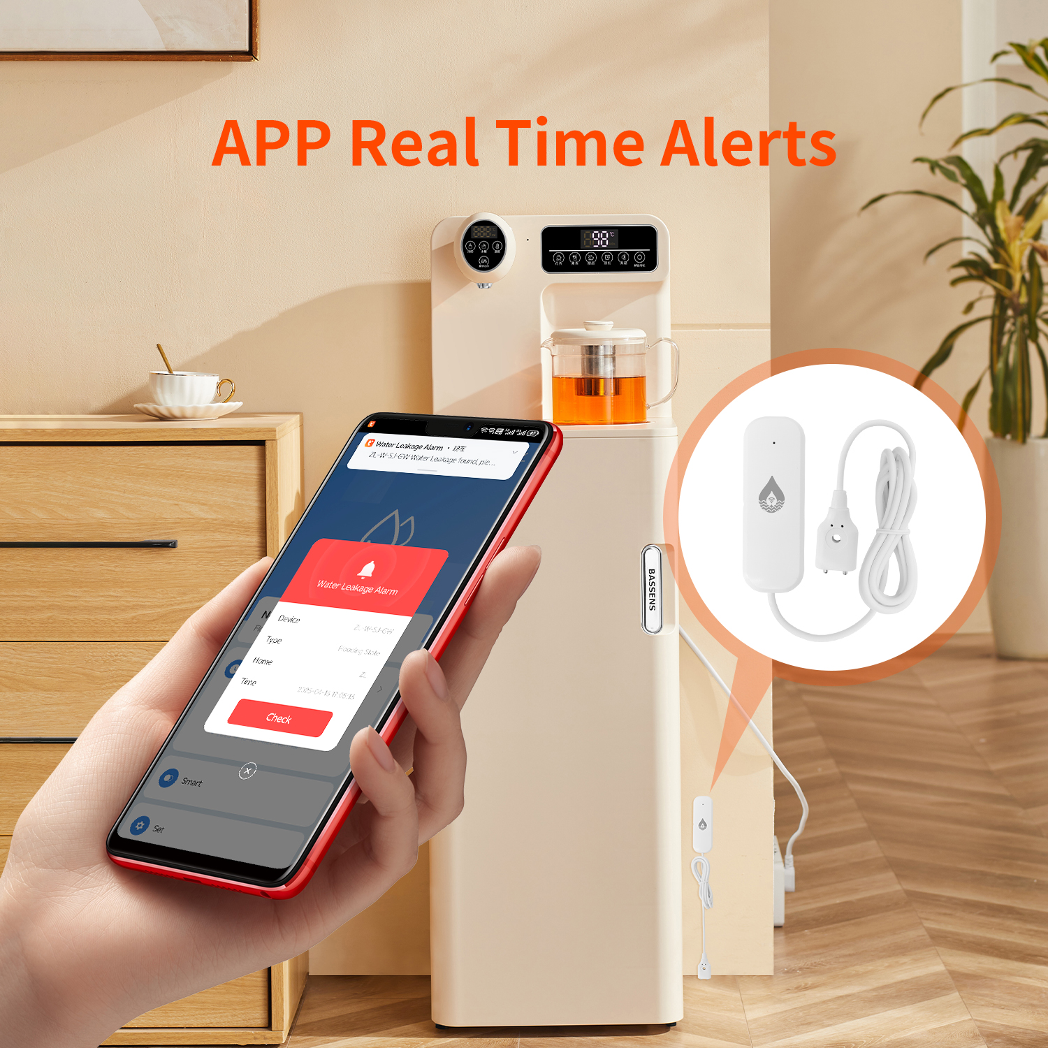 YFK Tuya WiFi Water Leakage Se - Home Automation Technology ulasan dan harga