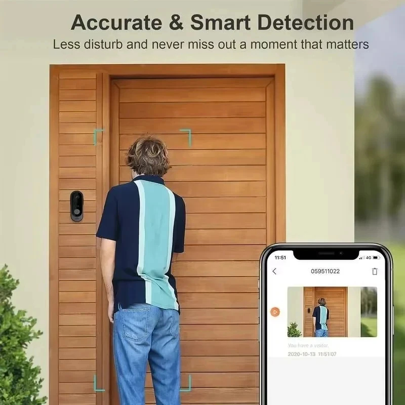 Tuya WIFI Camera Doorbell HD V - Smart Doorbell Wired ulasan dan harga