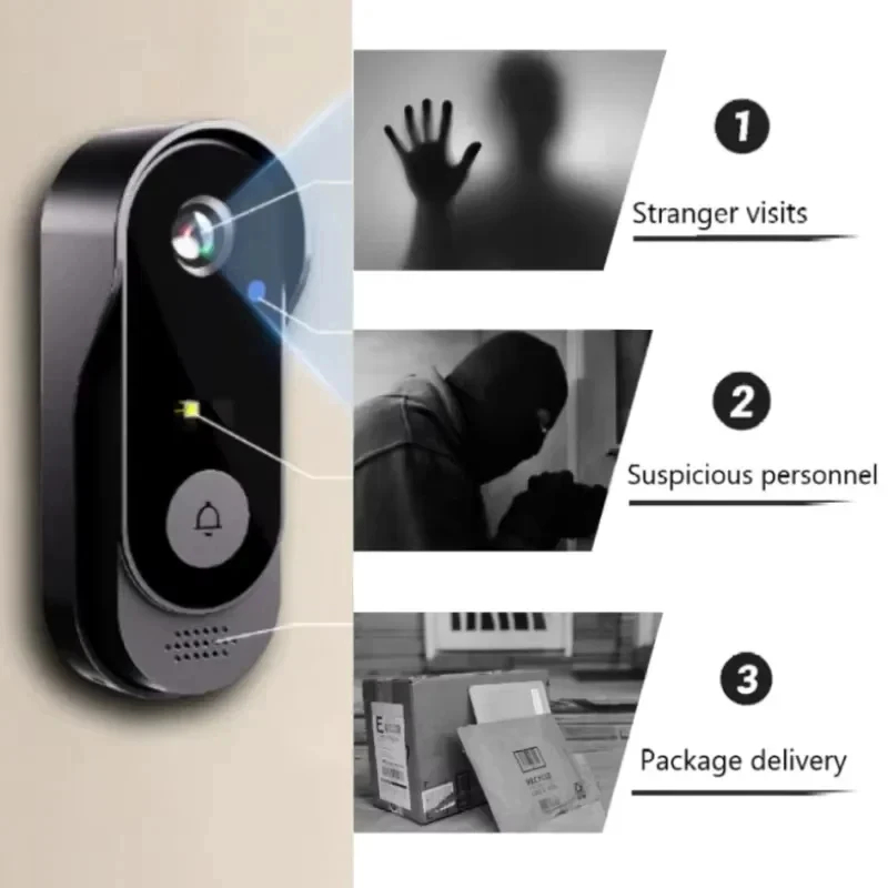 Tuya WIFI Camera Doorbell HD V - Smart Doorbell Wired ulasan dan harga