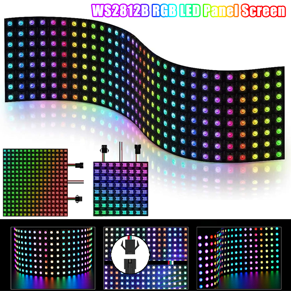 DC5V WS2812B RGB LED Panel Scr - Rgb Led Matrix 8X8 ulasan dan harga