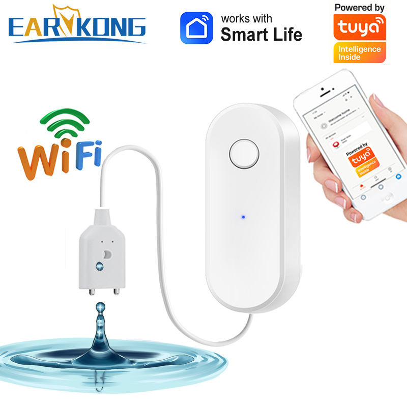 Tuya WiFi Smart Water Leak Sen - Home Automation Technology ulasan dan harga