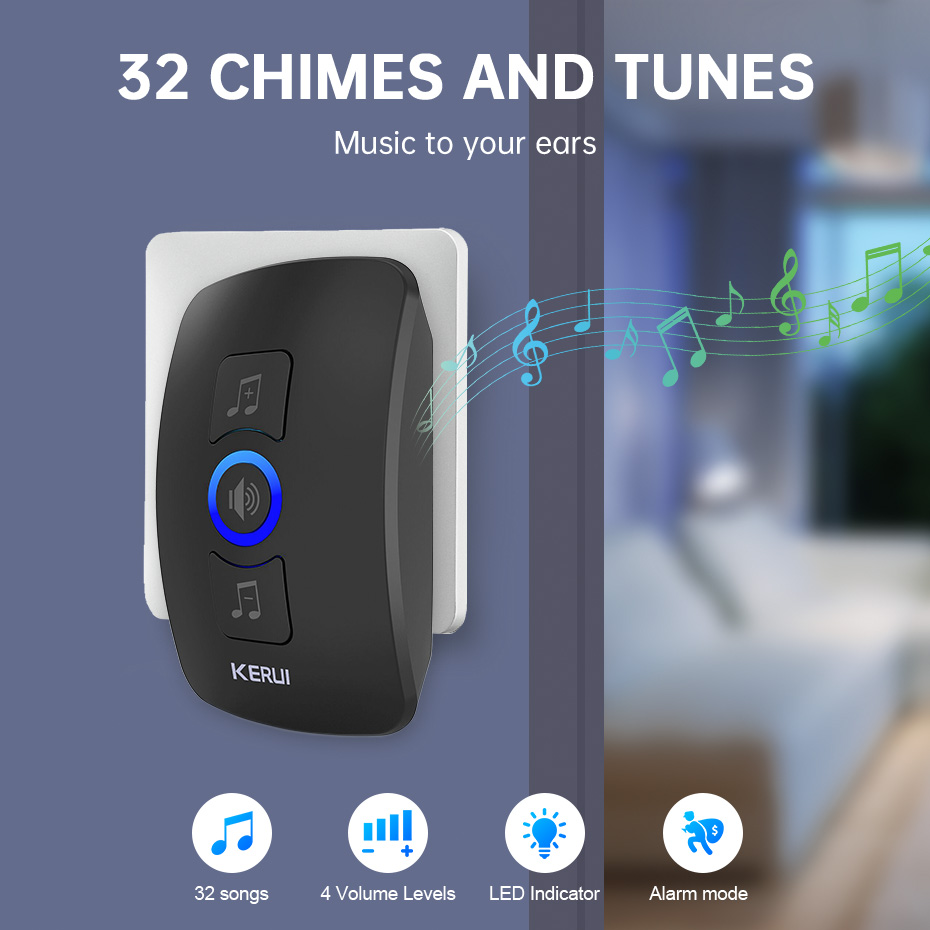 KERUI M525 Door Bell Chime Kit - Smart Home Automation Diy ulasan dan harga